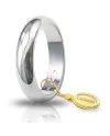 Fede Nuziale Unoaerre Classica in Oro Bianco 7 Grammi