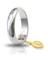 Unoaerre Classic Wedding Ring in White Gold 7 Grams