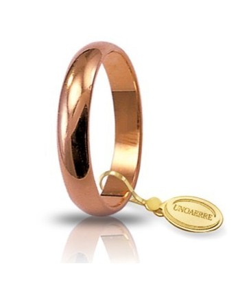 Alliance classique Unoaerre en or rose, 5 grammes