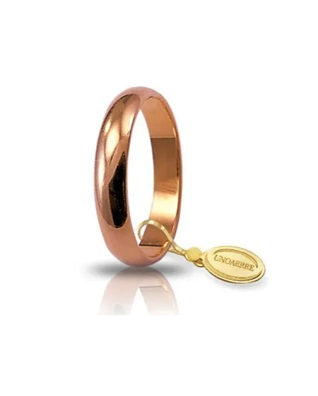 Unoaerre Classic Wedding Ring in Rose Gold 5 Grams