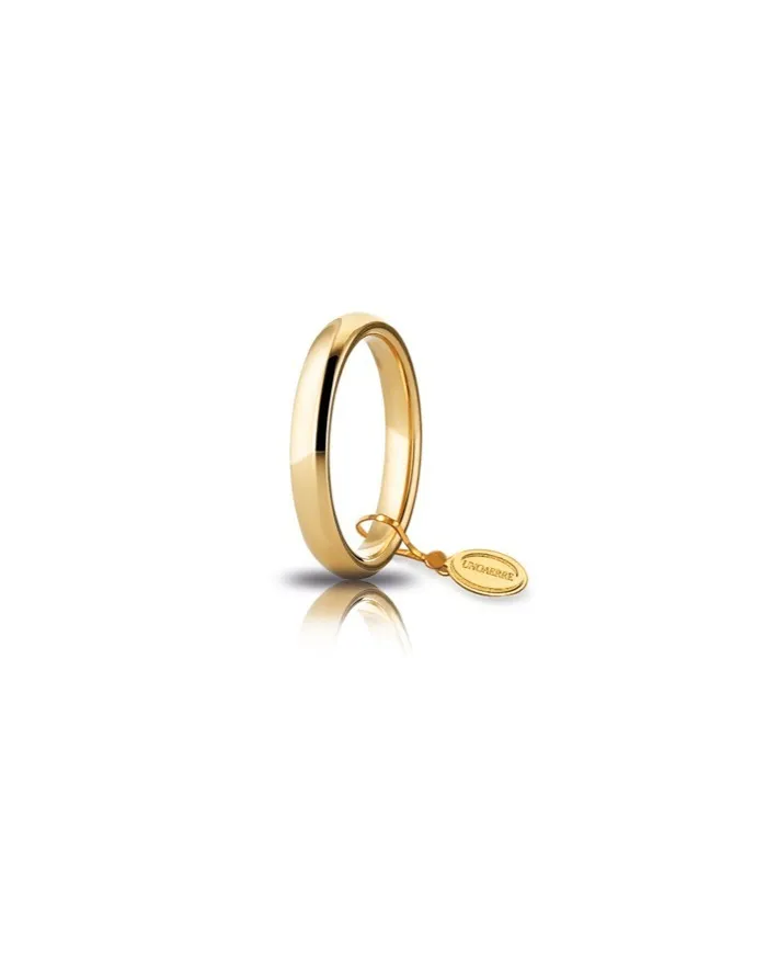 Fede Nuziale Unoaerre Comoda in Oro Giallo 3,5 mm