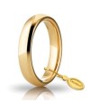 Fede Nuziale Unoaerre Comoda in Oro Giallo 4 mm