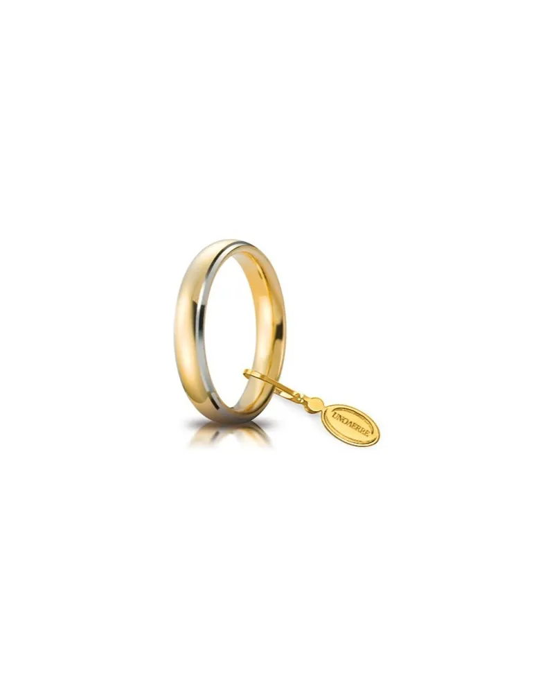 Alliance Unoaerre Comoda en or jaune et blanc 4 mm