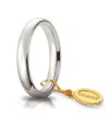 Fede Nuziale Unoaerre Comoda in Oro Bianco 3,5 mm