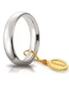 Fede Nuziale Unoaerre Comoda in Oro Bianco 4 mm