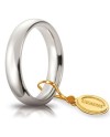 Unoaerre Comfortable Wedding Ring in White Gold 4 mm
