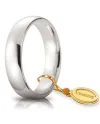 Alliance confortable Unoaerre en or blanc 5 mm