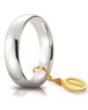 Unoaerre Comfortable Wedding Ring in White Gold 5 mm