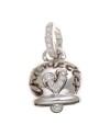 Pendentif Chantecler Campanella moyen en or blanc et diamants