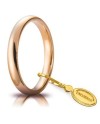 Fede Nuziale Unoaerre Comoda in Oro Rosa 3 mm