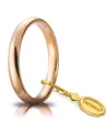 Fede Nuziale Unoaerre Comoda in Oro Rosa 3 mm