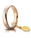 Fede Nuziale Unoaerre Comoda in Oro Rosa 4mm
