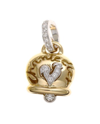 Chantecler Campanella Medium Pendant in Yellow Gold and Diamonds