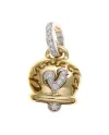 Pendentif Chantecler Campanella moyen en or jaune et diamants