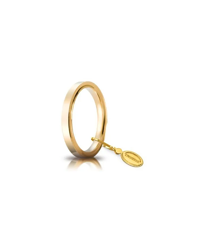 Unoaerre Wedding Ring Circles of Light in Yellow Gold 2.5 mm