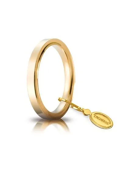 Unoaerre Wedding Ring Circles of Light in Yellow Gold 2.5 mm