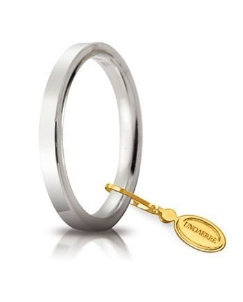 Unoaerre Wedding Ring Circles of Light in White Gold 2.5 mm