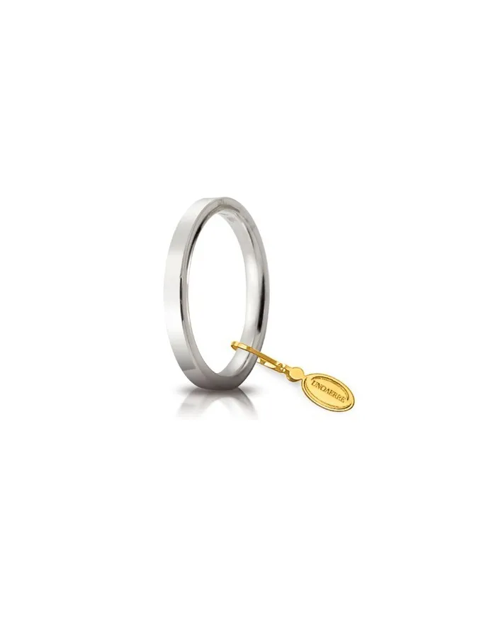 Unoaerre Wedding Ring Circles of Light in White Gold 2.5 mm