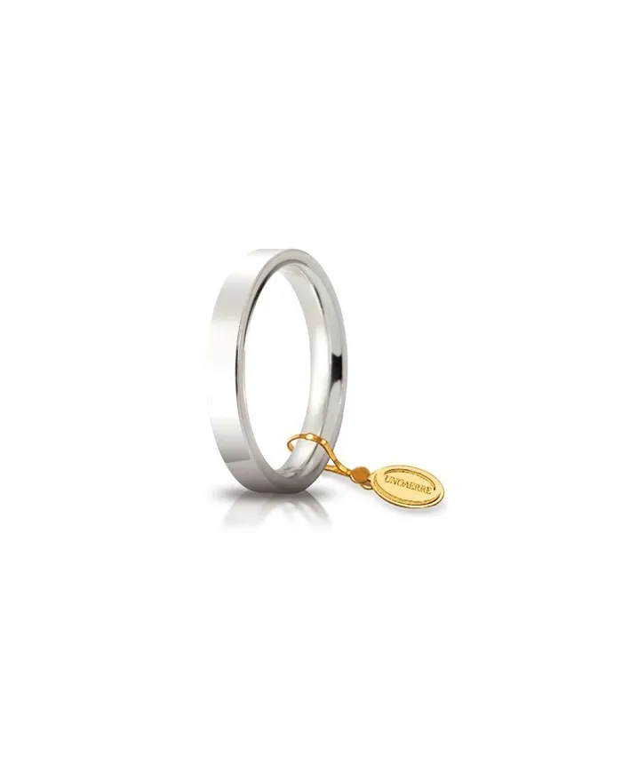 Alliance Unoaerre Cercles de Lumière en Or Blanc 3,5 mm