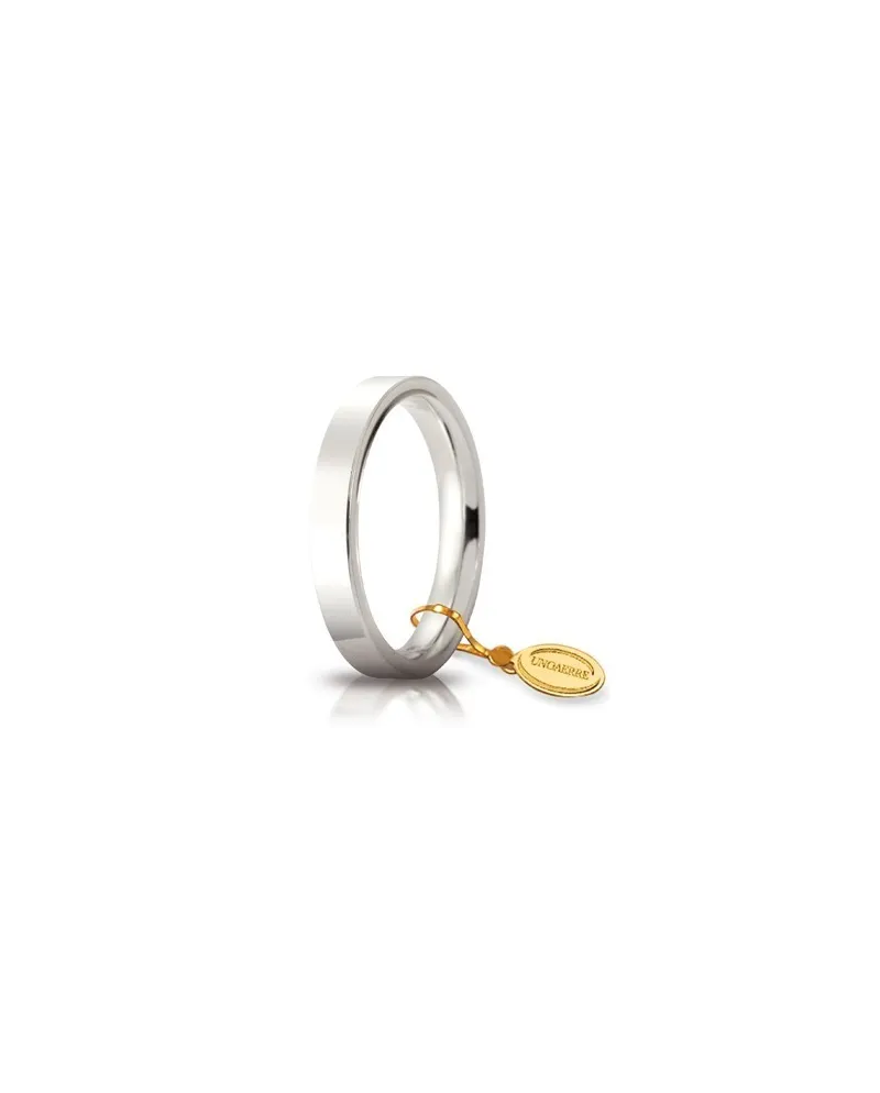 Alliance Unoaerre Cercles de Lumière en Or Blanc 3,5 mm