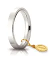 Unoaerre Wedding Ring Circles of Light in White Gold 3.5 mm
