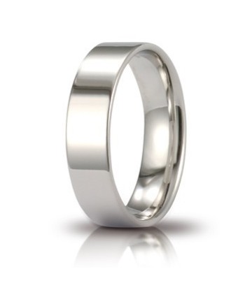 Unoaerre Wedding Ring Circles of Light in White Gold 5 mm