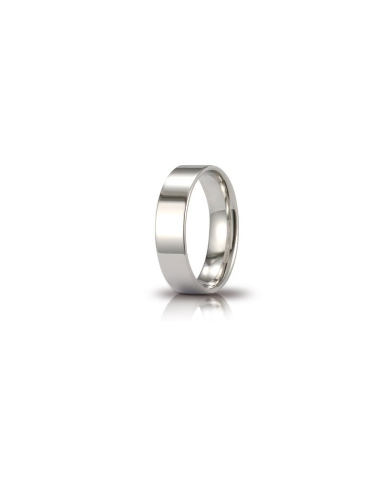 Unoaerre Wedding Ring Circles of Light in White Gold 5 mm