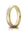 Unoaerre Eclipse Light Circles Wedding Ring in Two-Tone Gold 4 mm