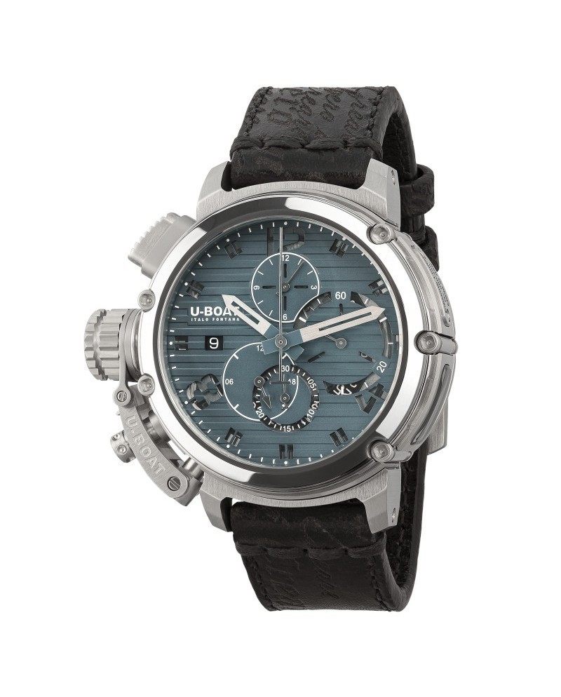 Chronographe U-Boat Chimera 46 mm Chrono SS Bleu Édition Limitée