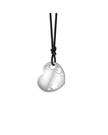 Collier Cœur Pasquale Bruni Le Monde en Argent avec Cordon