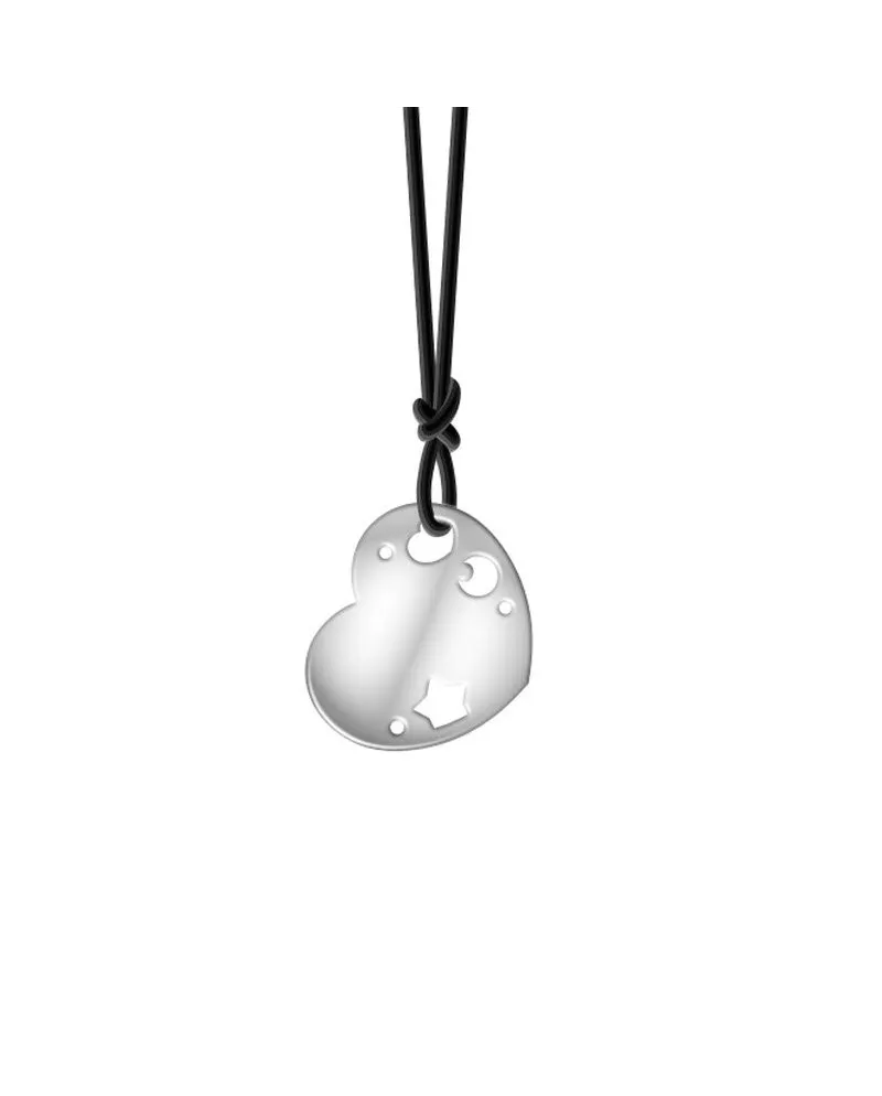 Collana Pasquale Bruni Le Monde Cuore in Argento con Cordino