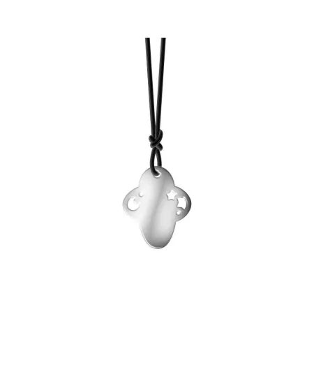 Collier Croix Pasquale Bruni Le Monde en Argent avec Cordon