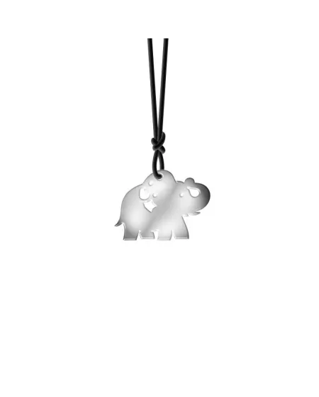Pasquale Bruni Le Monde Elephant Necklace in Silver with Cord