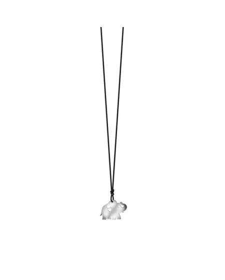 Pasquale Bruni Le Monde Elephant Necklace in Silver with Cord