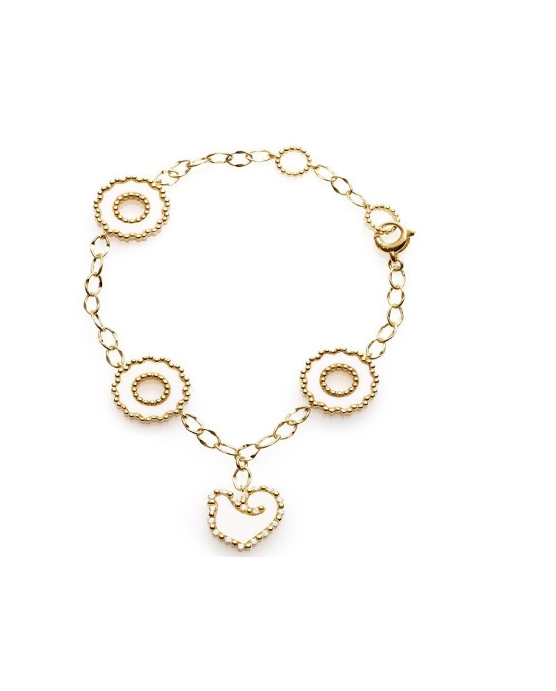 Bracciale Chantecler Anima 70 con quattro elementi kogolong e diamanti