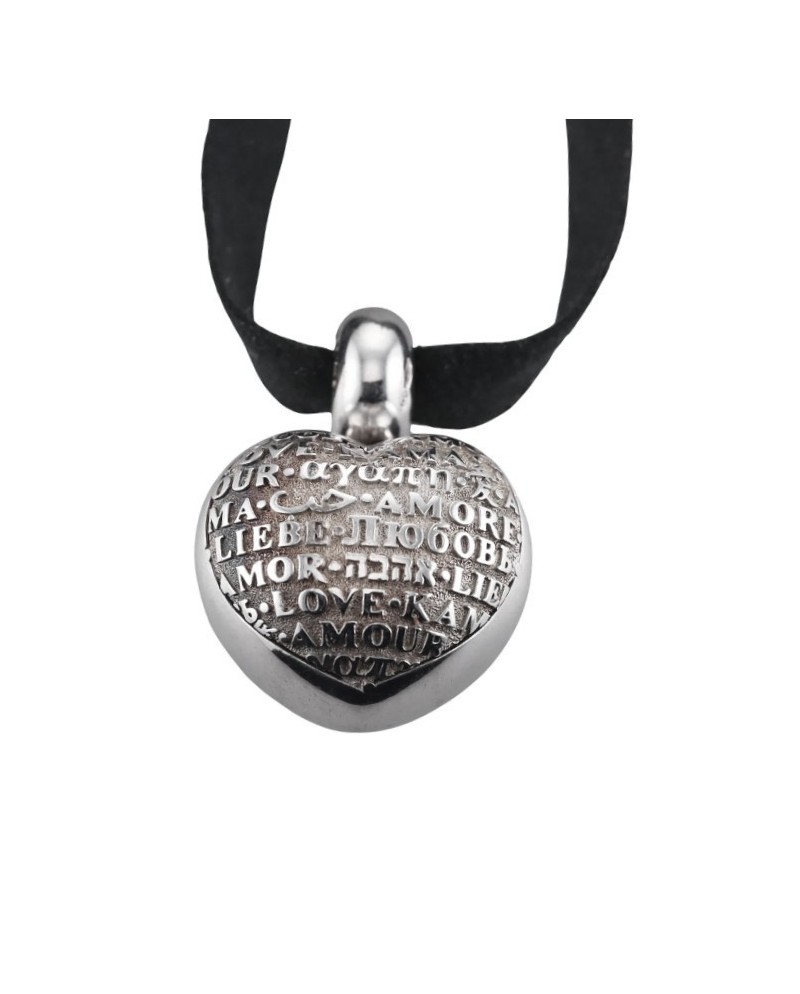 Collier cœur Amore de Pasquale Bruni en argent avec cordon