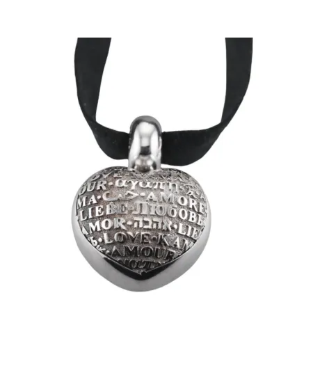Collana Pasquale Bruni Amore Cuore in Argento con Cordino