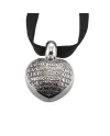 Pasquale Bruni Amore Heart Necklace in Silver with Cord