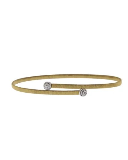 Bracciale MagicWire Aura in Oro Giallo e Pavè di Diamanti