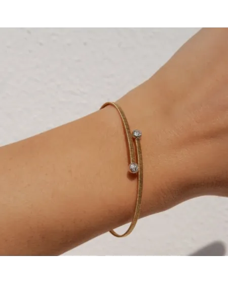 Bracelet MagicWire Aura en or jaune et pavé de diamants