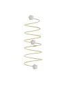 Anello a Spirale MagicWire Flower in Oro Giallo e Diamanti