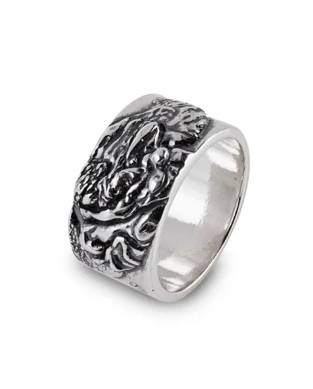 Bague Gerardo Sacco « Stil Novo » en argent, Paolo et Francesca