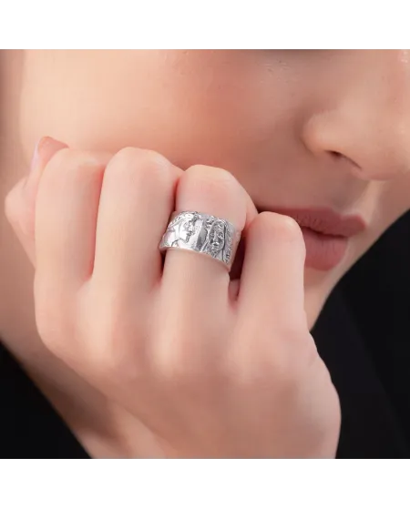 Gerardo Sacco "Stil Novo" Ring in Silver, Paolo and Francesca