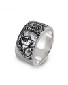 Anello Gerardo Sacco "Stil Novo" in Argento, Dante e Beatrice