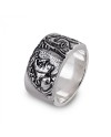Gerardo Sacco "Stil Novo" Ring in Silver, Dante and Beatrice