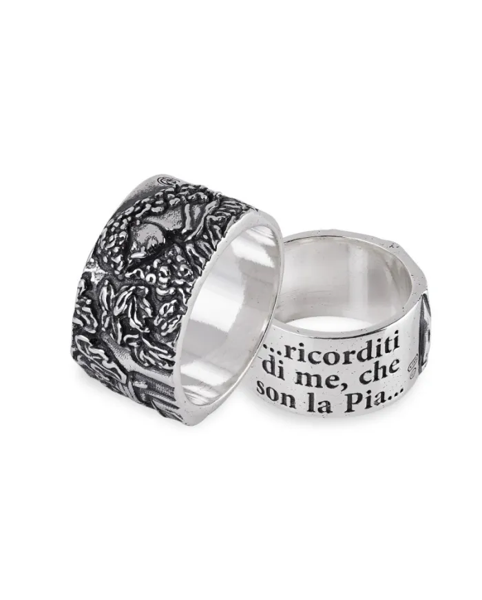 Anello Gerardo Sacco "Stil Novo" in Argento, Pia De' Tolomei