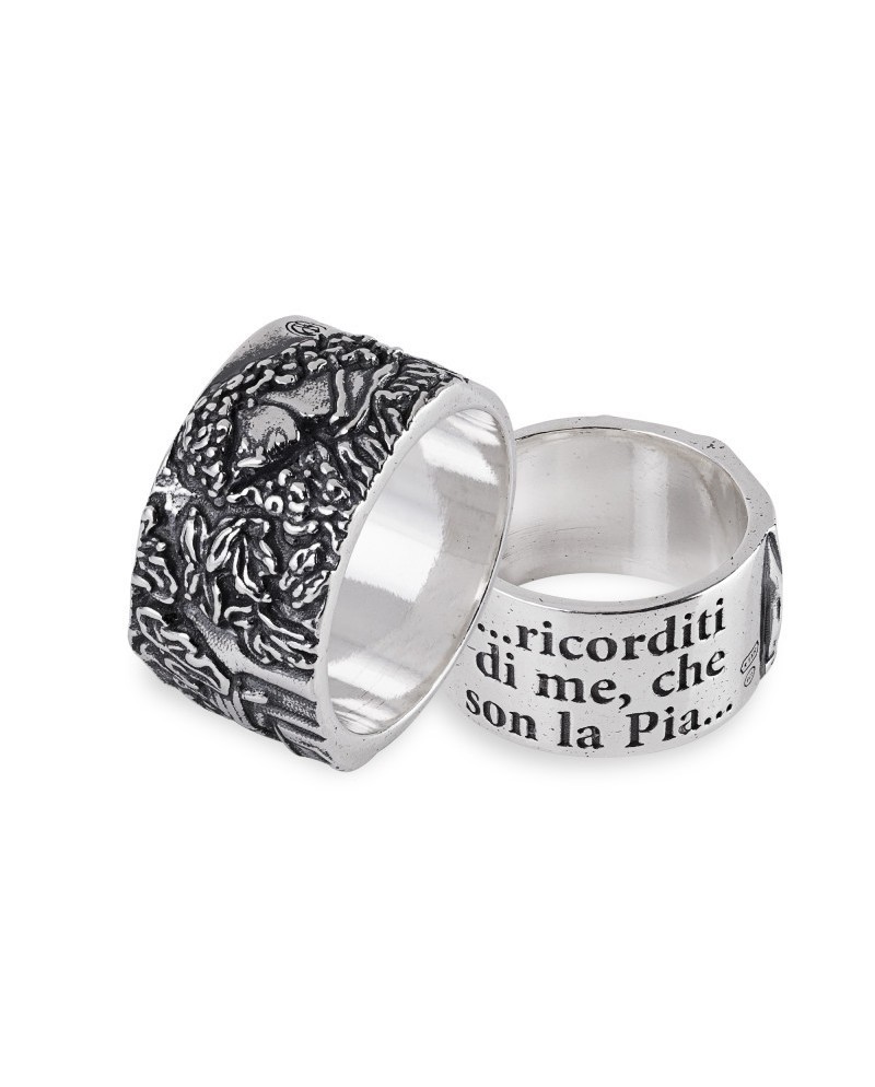 Bague Gerardo Sacco « Stil Novo » en argent, Pia De' Tolomei