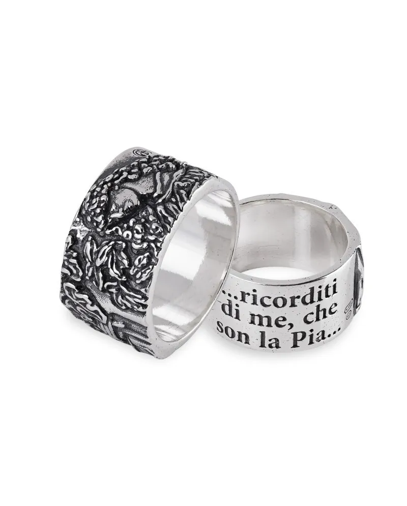 Gerardo Sacco "Stil Novo" Ring in Silver, Pia De' Tolomei