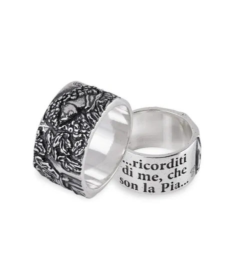 Bague Gerardo Sacco « Stil Novo » en argent, Pia De' Tolomei