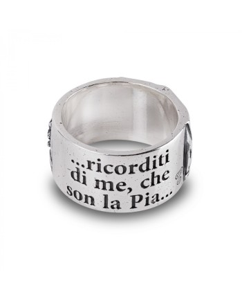 Bague Gerardo Sacco « Stil Novo » en argent, Pia De' Tolomei